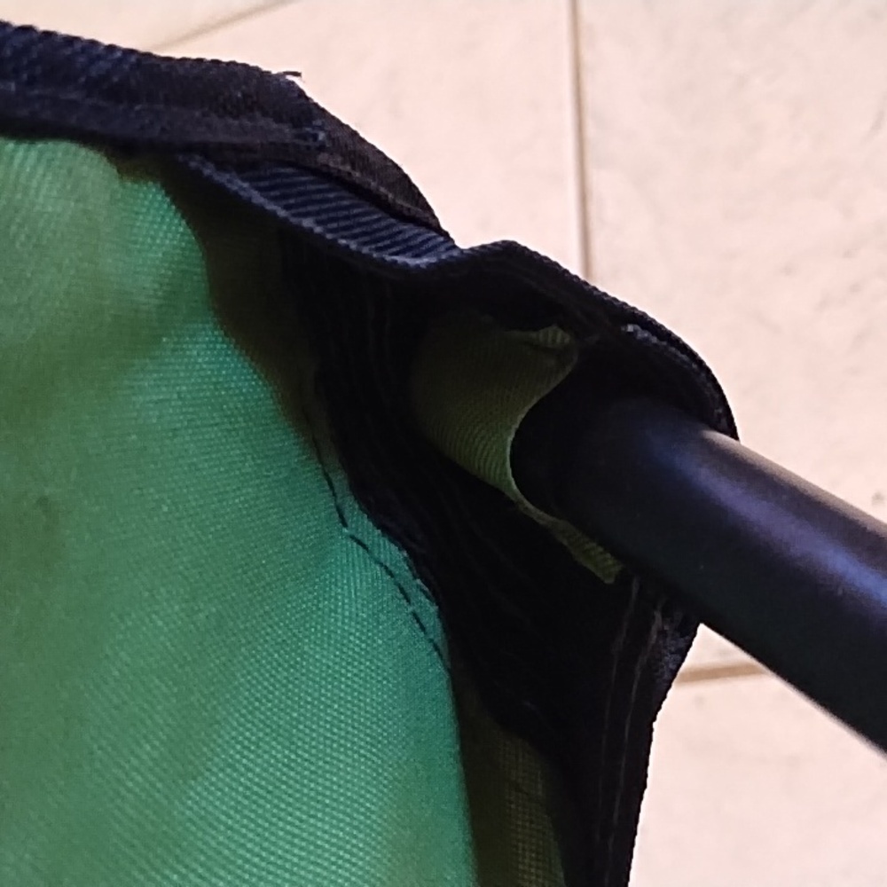 Green and Black 3 Leg Folding Stool - Picture 7 of 13